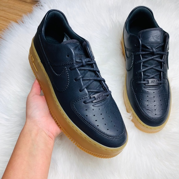 nike air force 1 sage low gum sole